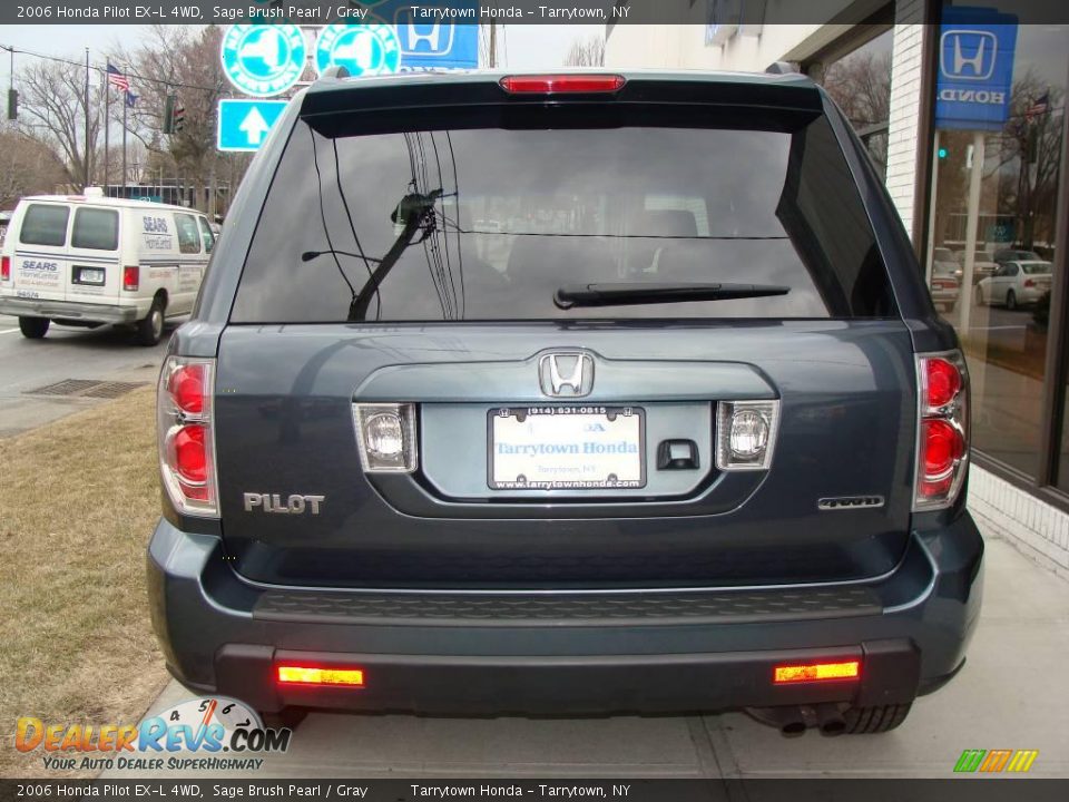 2006 Honda Pilot EX-L 4WD Sage Brush Pearl / Gray Photo #4