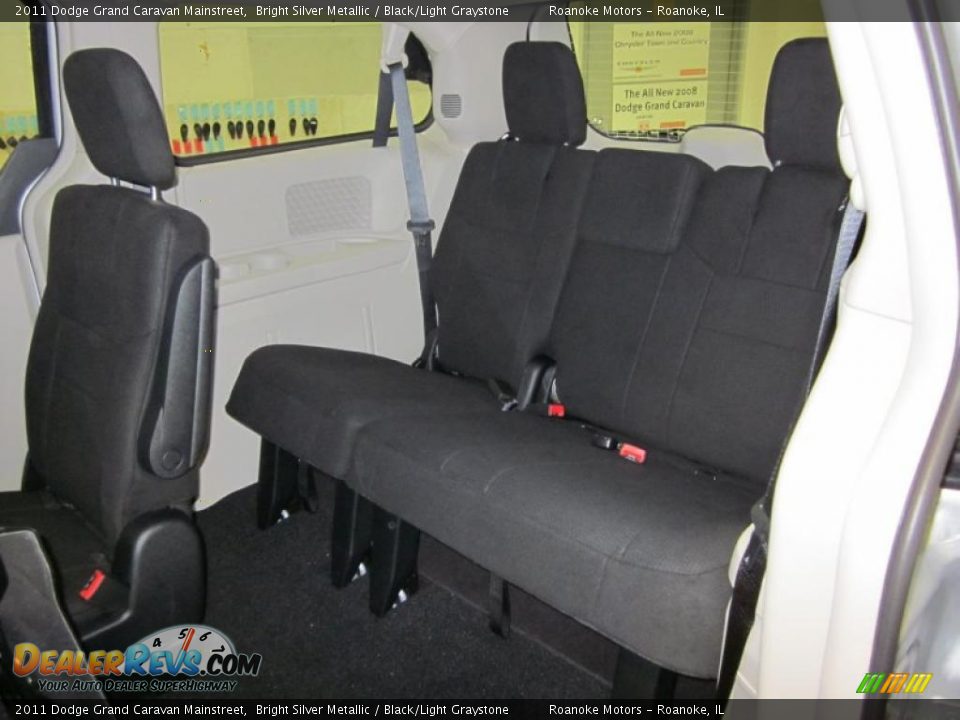 Black/Light Graystone Interior - 2011 Dodge Grand Caravan Mainstreet Photo #5