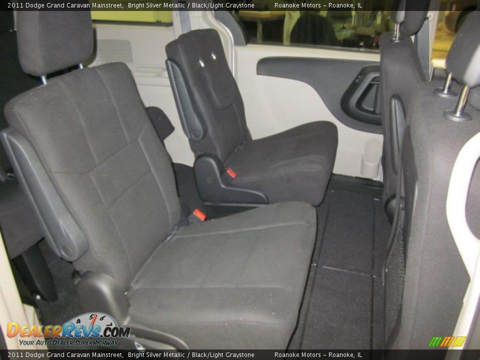 Black/Light Graystone Interior - 2011 Dodge Grand Caravan Mainstreet Photo #8