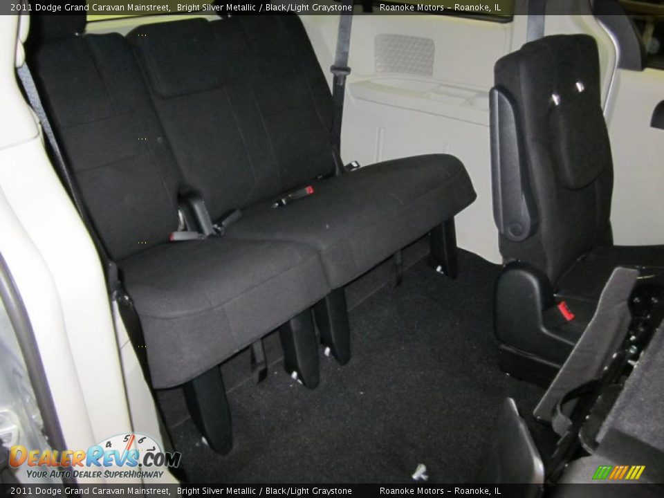 Black/Light Graystone Interior - 2011 Dodge Grand Caravan Mainstreet Photo #9