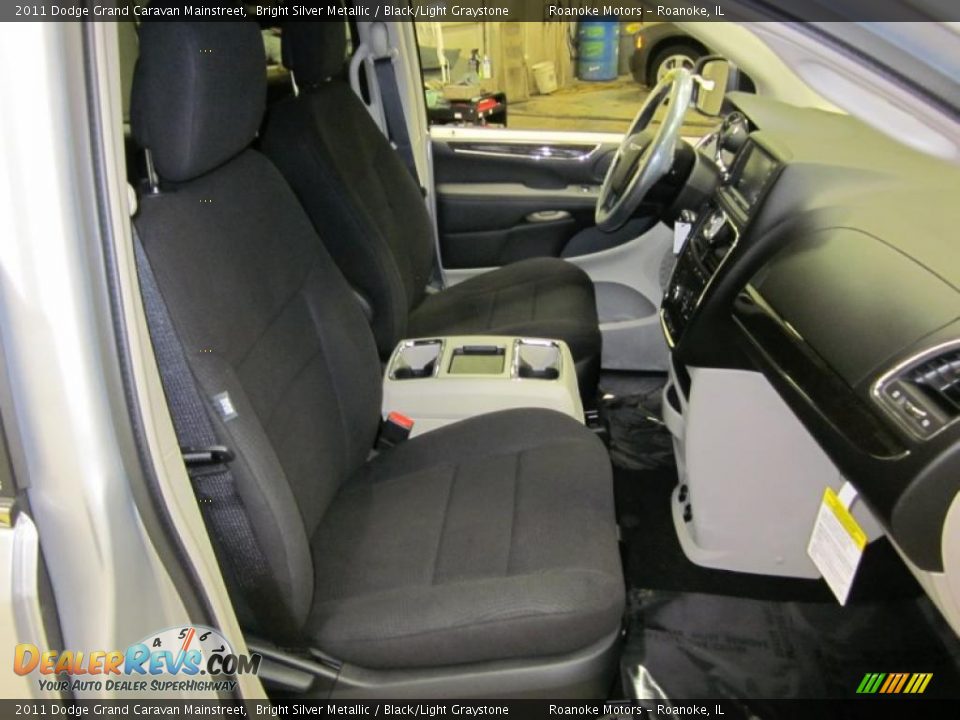 Black/Light Graystone Interior - 2011 Dodge Grand Caravan Mainstreet Photo #11