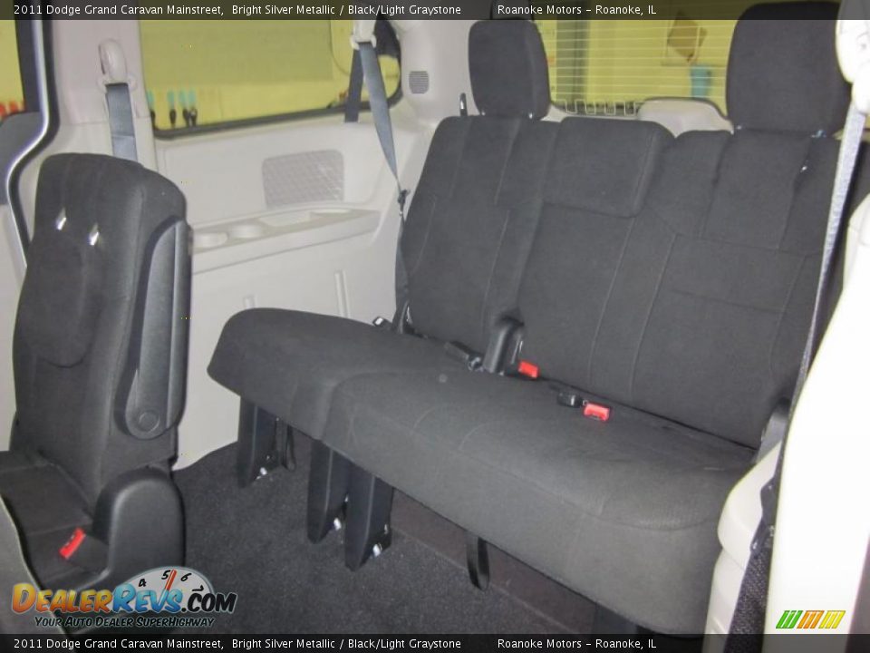 Black/Light Graystone Interior - 2011 Dodge Grand Caravan Mainstreet Photo #24