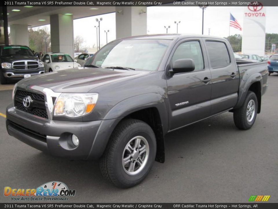 Front 3/4 View of 2011 Toyota Tacoma V6 SR5 PreRunner Double Cab Photo #1