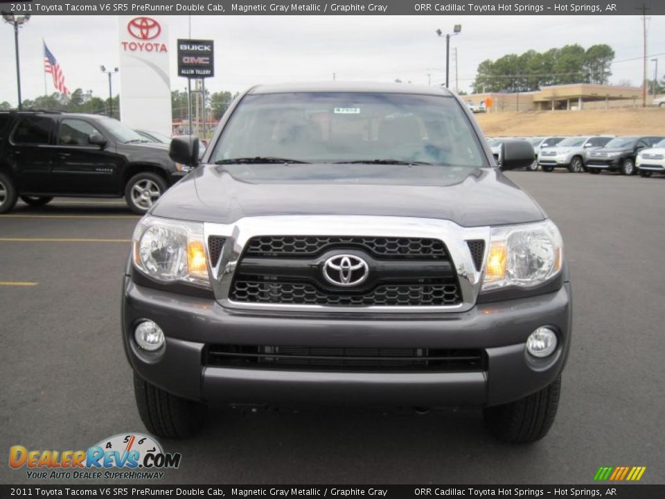 2011 Toyota Tacoma V6 SR5 PreRunner Double Cab Magnetic Gray Metallic / Graphite Gray Photo #8