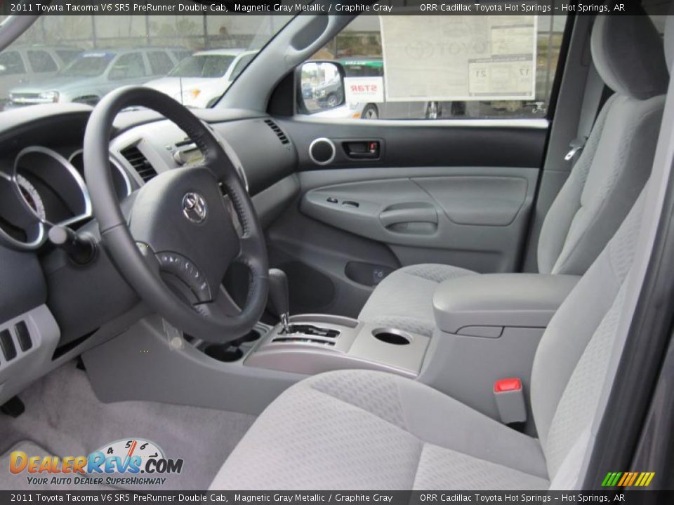 Graphite Gray Interior - 2011 Toyota Tacoma V6 SR5 PreRunner Double Cab Photo #10