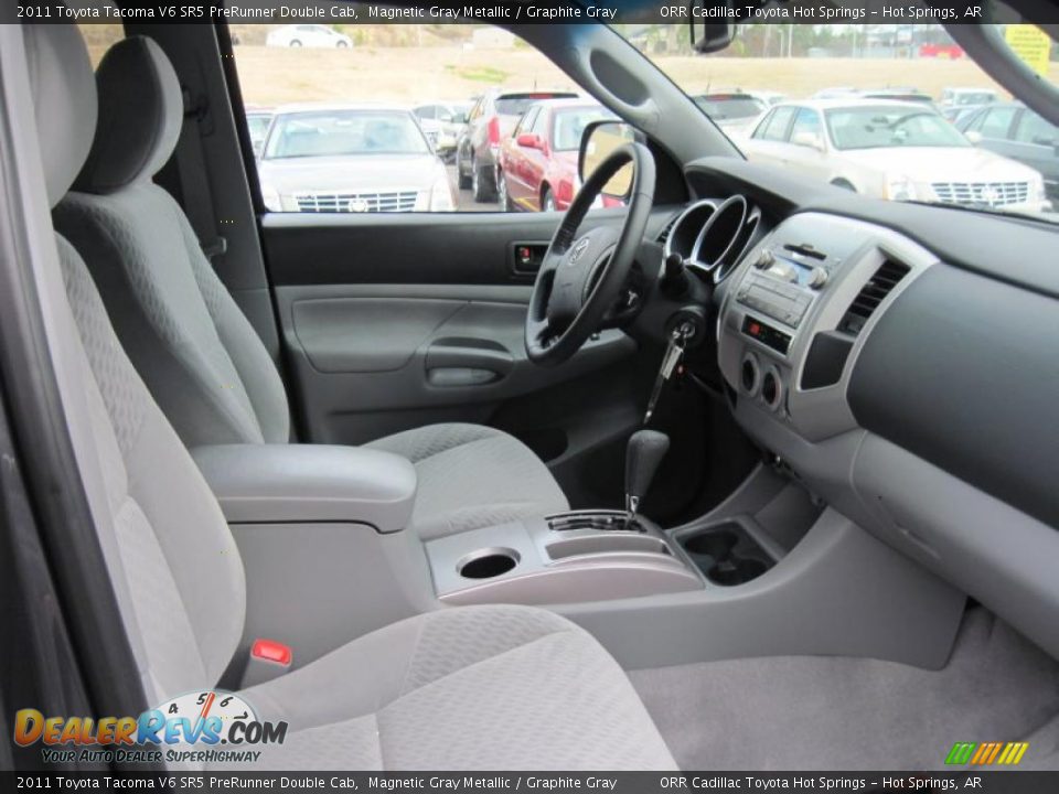 Graphite Gray Interior - 2011 Toyota Tacoma V6 SR5 PreRunner Double Cab Photo #15