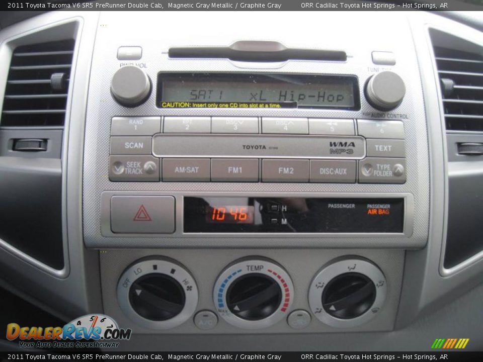 Controls of 2011 Toyota Tacoma V6 SR5 PreRunner Double Cab Photo #16