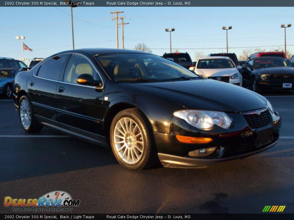 2002 Chrysler 300 M Special Black / Light Taupe Photo #2