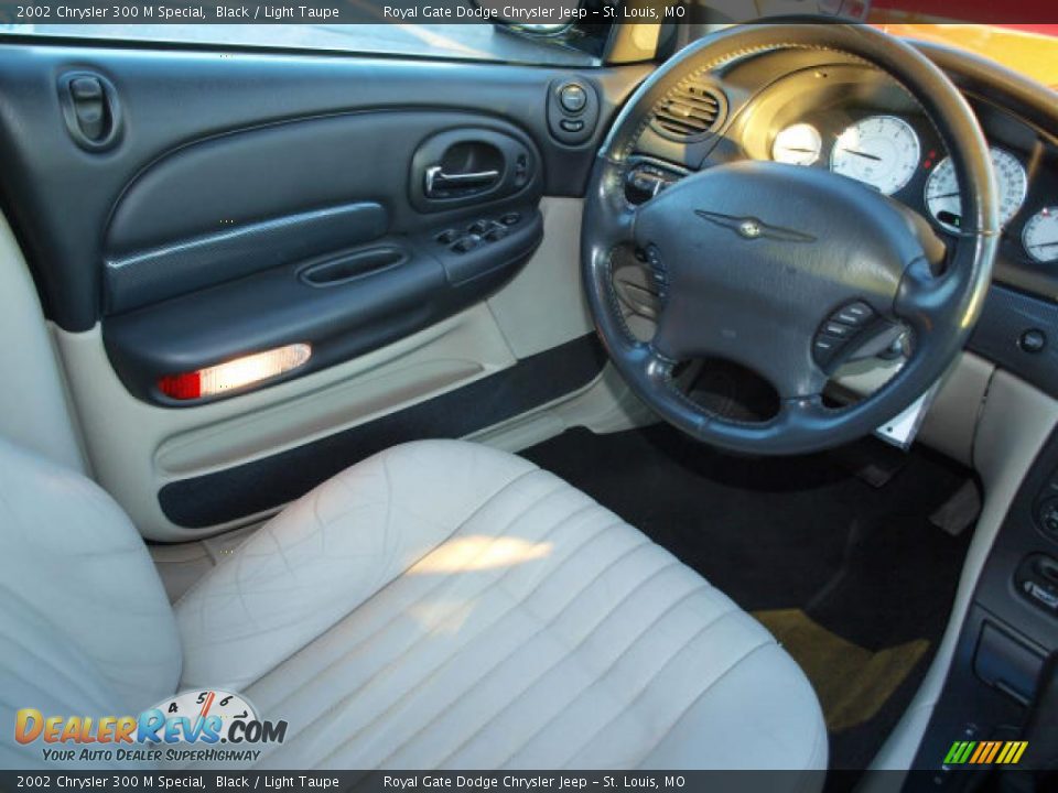 2002 Chrysler 300 M Special Black / Light Taupe Photo #11