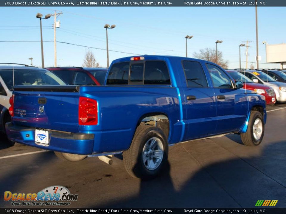 Electric Blue Pearl 2008 Dodge Dakota SLT Crew Cab 4x4 Photo #3