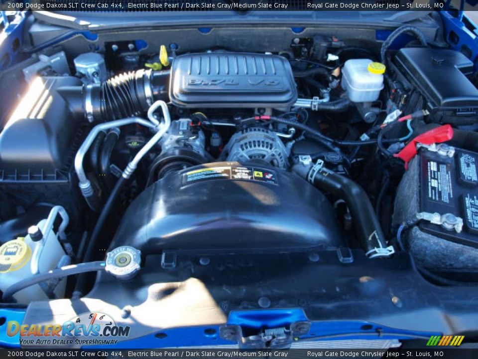 2008 Dodge Dakota SLT Crew Cab 4x4 3.7 Liter SOHC 12-Valve PowerTech V6 Engine Photo #7