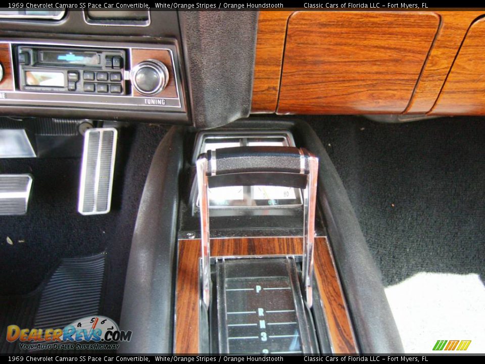 1969 Chevrolet Camaro SS Pace Car Convertible White/Orange Stripes / Orange Houndstooth Photo #31