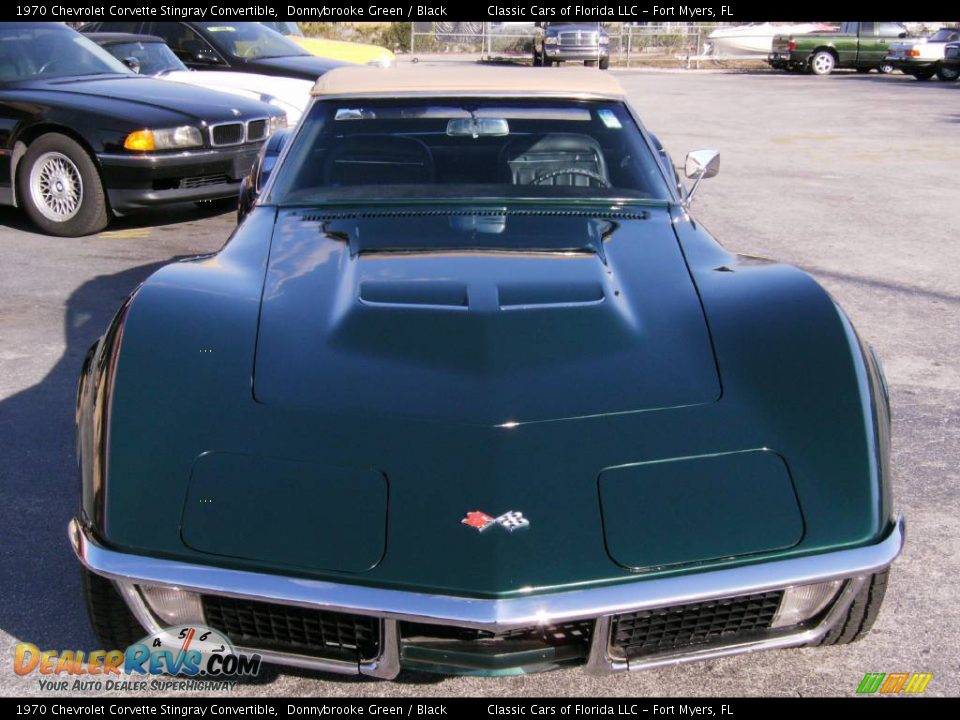 1970 Chevrolet Corvette Stingray Convertible Donnybrooke Green / Black Photo #2