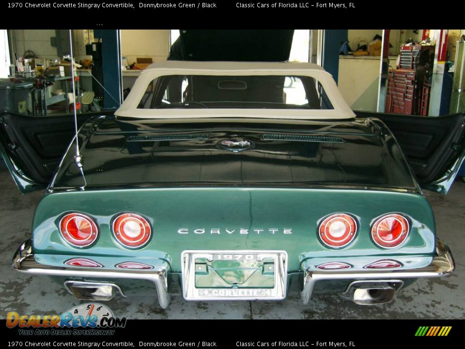 1970 Chevrolet Corvette Stingray Convertible Donnybrooke Green / Black Photo #3