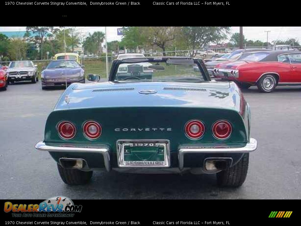 1970 Chevrolet Corvette Stingray Convertible Donnybrooke Green / Black Photo #4