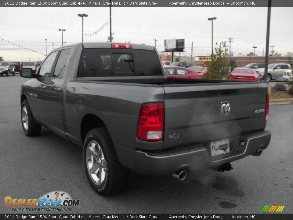 2011 Dodge Ram 1500 Sport Quad Cab 4x4 Mineral Gray Metallic / Dark Slate Gray Photo #2