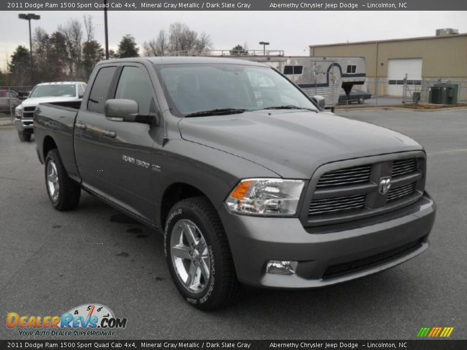 2011 Dodge Ram 1500 Sport Quad Cab 4x4 Mineral Gray Metallic / Dark Slate Gray Photo #5