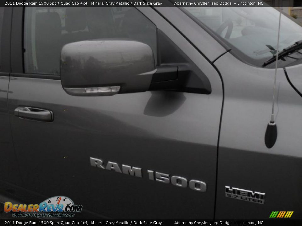 2011 Dodge Ram 1500 Sport Quad Cab 4x4 Mineral Gray Metallic / Dark Slate Gray Photo #24