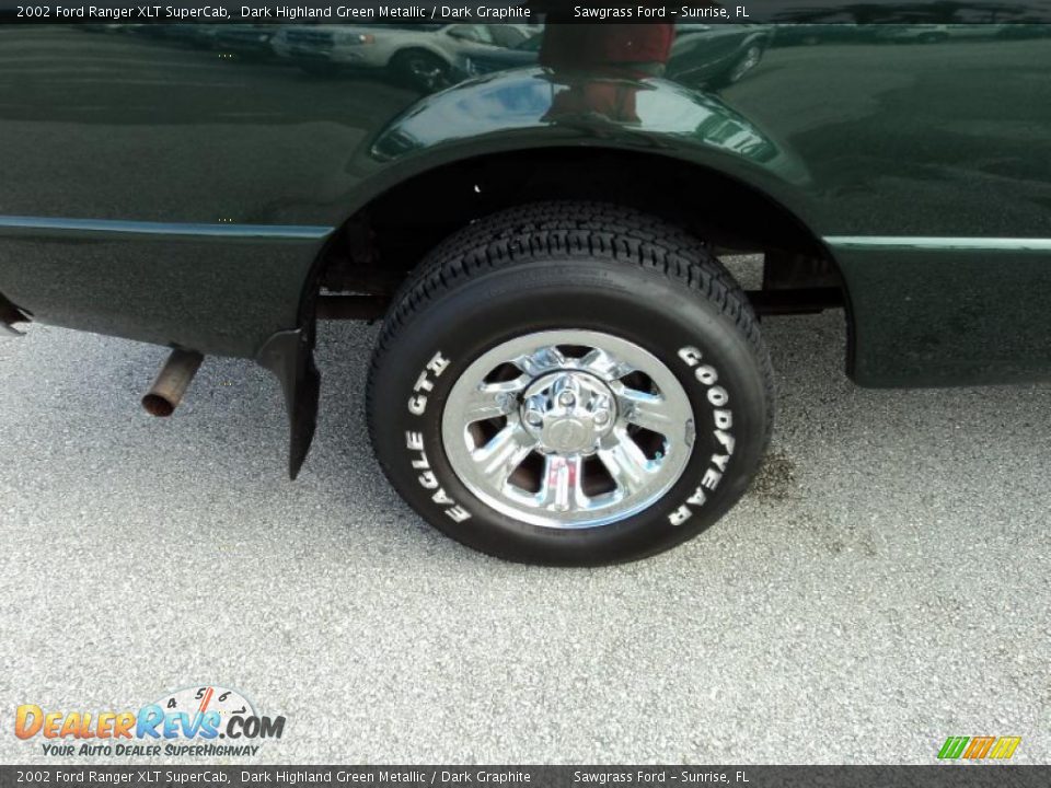 2002 Ford Ranger XLT SuperCab Dark Highland Green Metallic / Dark Graphite Photo #4