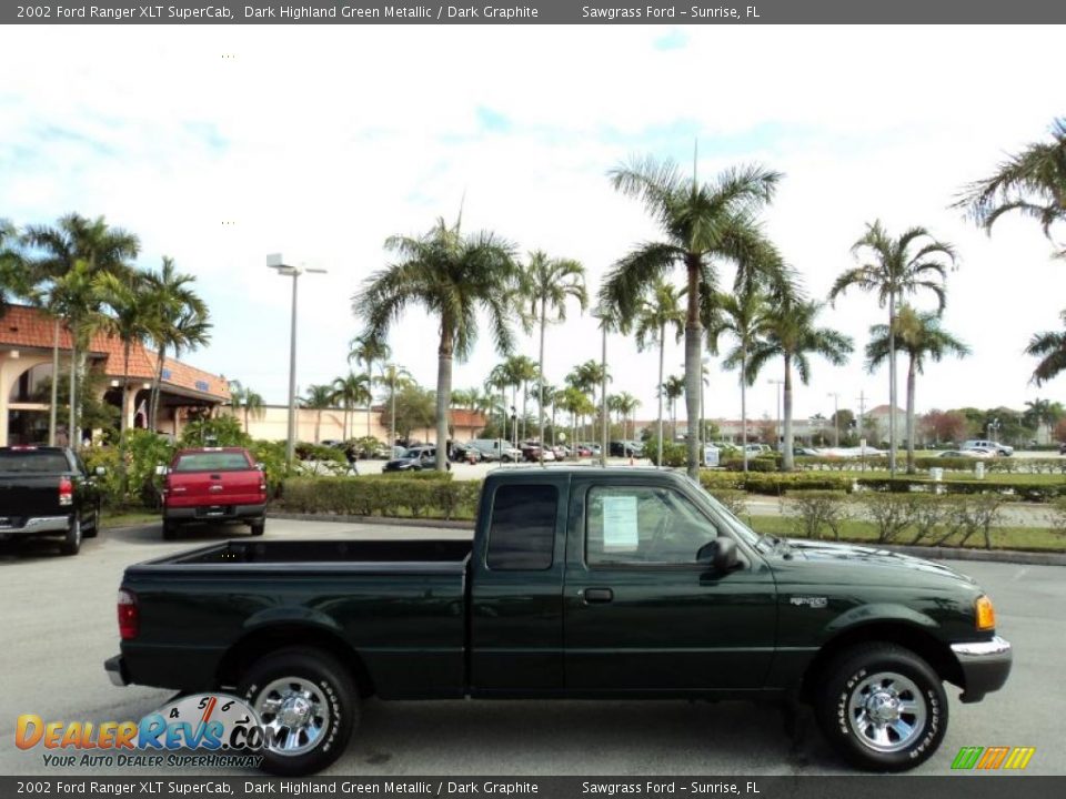 Dark Highland Green Metallic 2002 Ford Ranger XLT SuperCab Photo #5