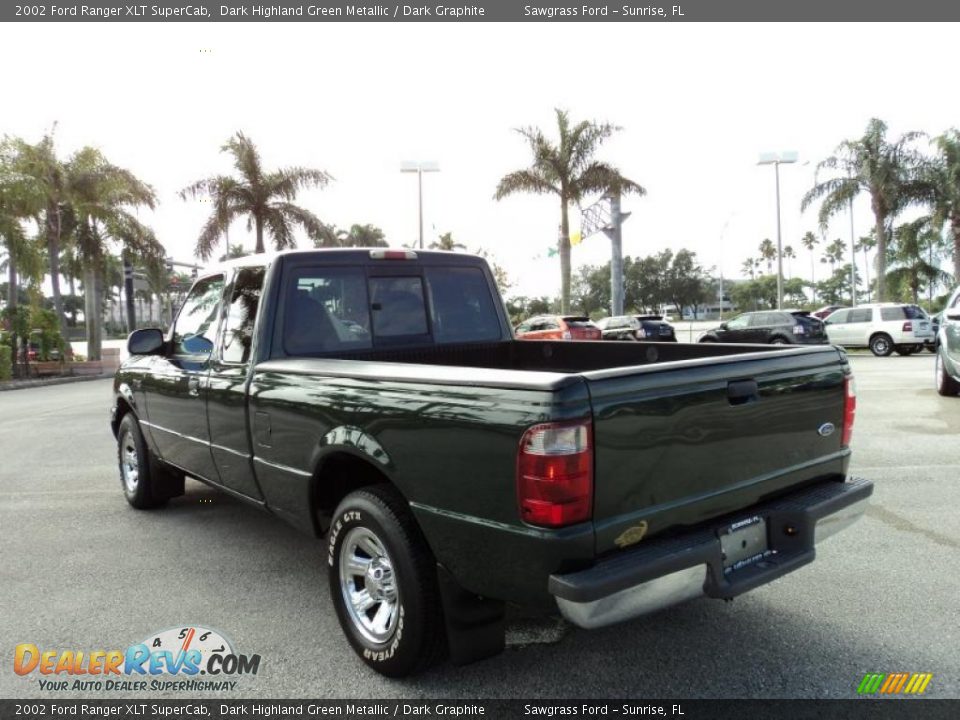 Dark Highland Green Metallic 2002 Ford Ranger XLT SuperCab Photo #9