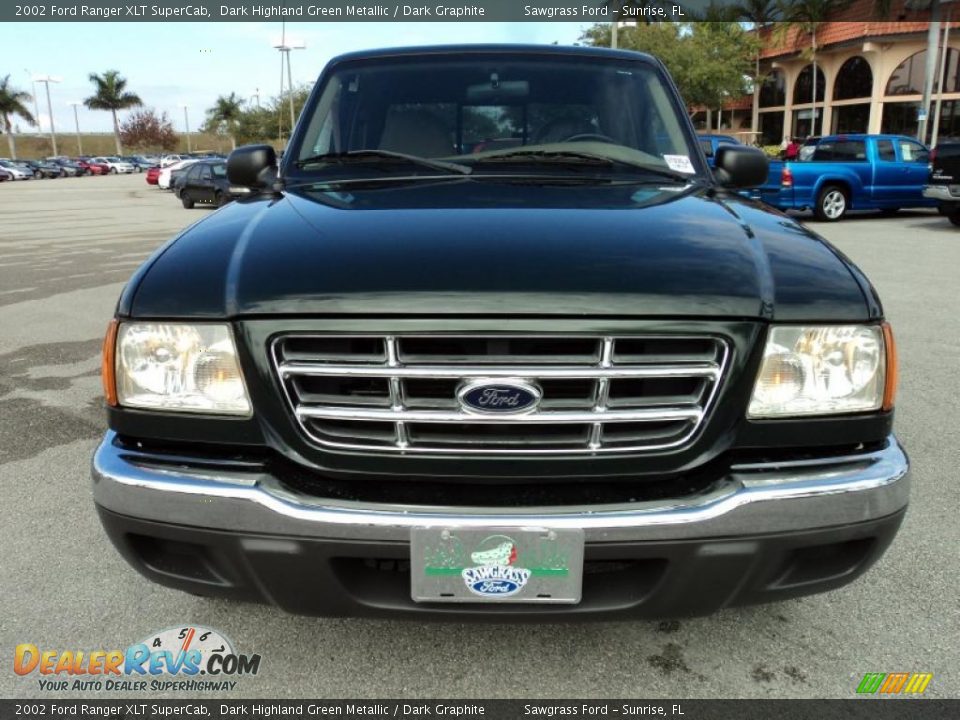 2002 Ford Ranger XLT SuperCab Dark Highland Green Metallic / Dark Graphite Photo #15