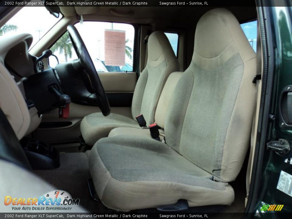 2002 Ford Ranger XLT SuperCab Dark Highland Green Metallic / Dark Graphite Photo #18