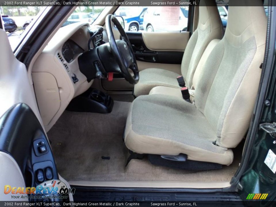 2002 Ford Ranger XLT SuperCab Dark Highland Green Metallic / Dark Graphite Photo #19