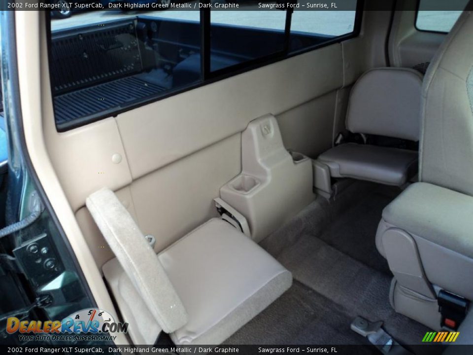 2002 Ford Ranger XLT SuperCab Dark Highland Green Metallic / Dark Graphite Photo #22