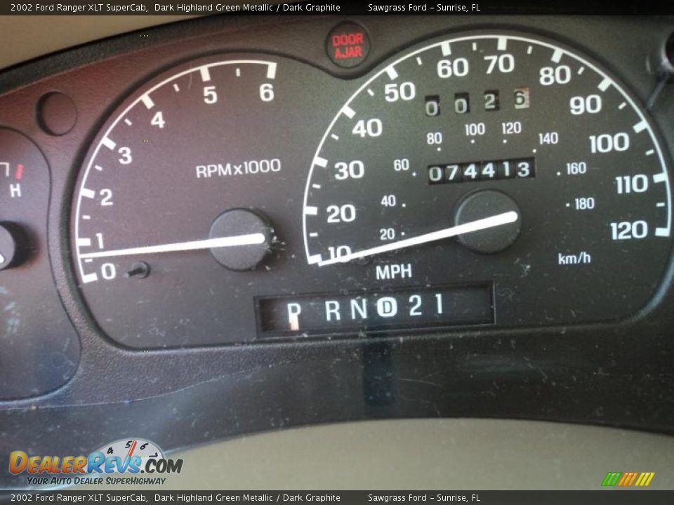 2002 Ford Ranger XLT SuperCab Dark Highland Green Metallic / Dark Graphite Photo #28