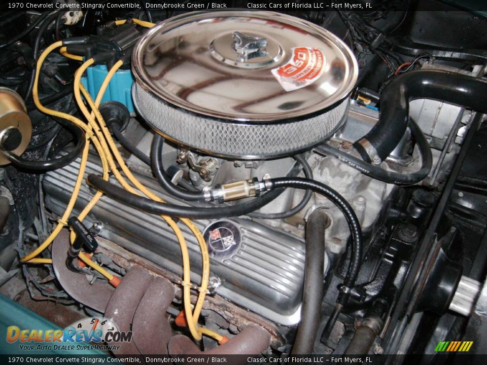 1970 Chevrolet Corvette Stingray Convertible Donnybrooke Green / Black Photo #28