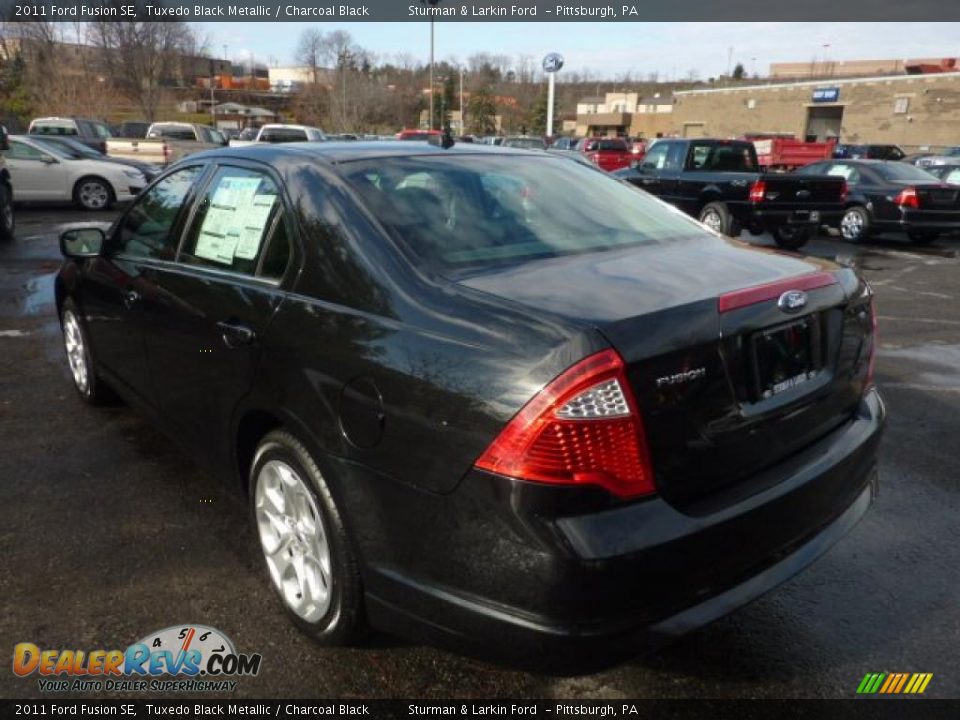 2011 Ford Fusion SE Tuxedo Black Metallic / Charcoal Black Photo #4