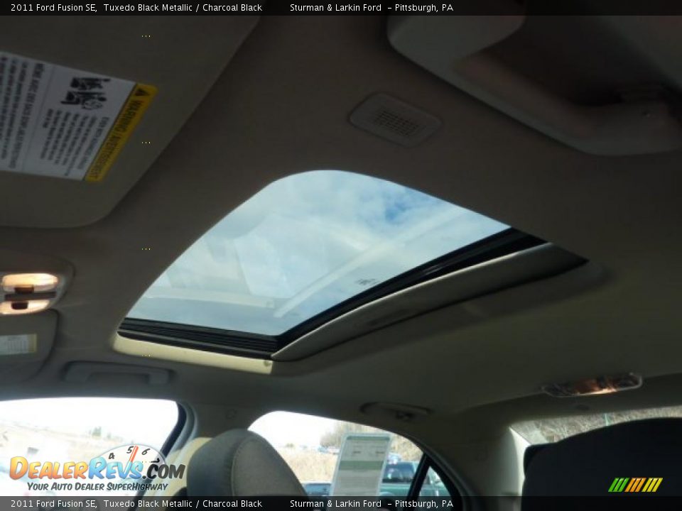 2011 Ford Fusion SE Tuxedo Black Metallic / Charcoal Black Photo #12