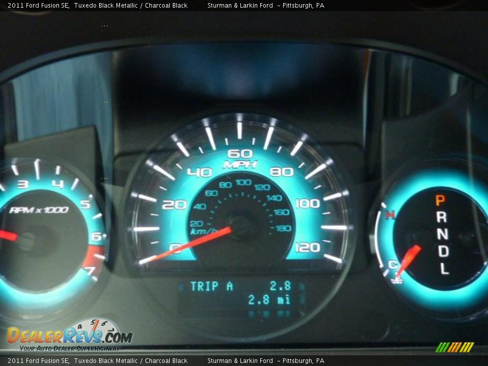 2011 Ford Fusion SE Tuxedo Black Metallic / Charcoal Black Photo #15