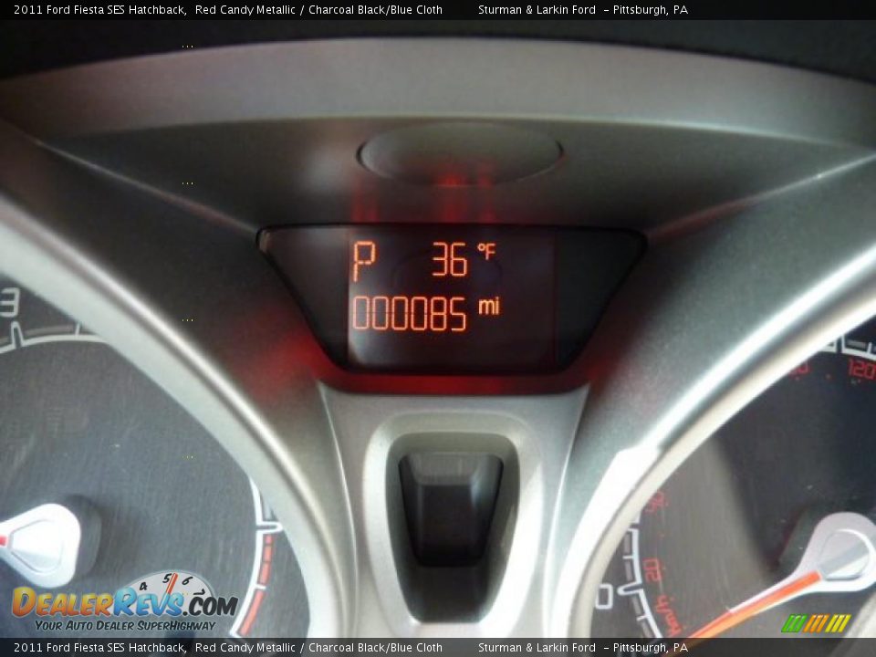 2011 Ford Fiesta SES Hatchback Red Candy Metallic / Charcoal Black/Blue Cloth Photo #15