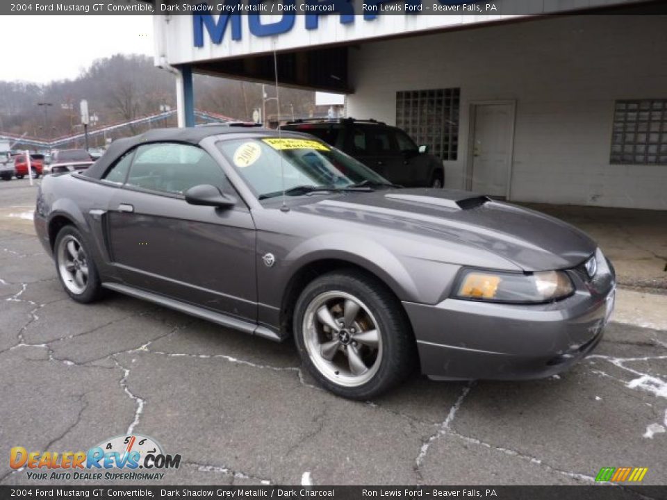 2004 Ford Mustang GT Convertible Dark Shadow Grey Metallic / Dark Charcoal Photo #2