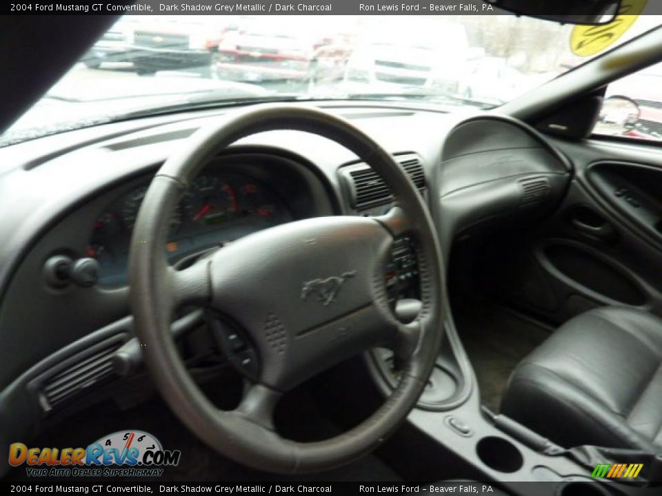 2004 Ford Mustang GT Convertible Dark Shadow Grey Metallic / Dark Charcoal Photo #13