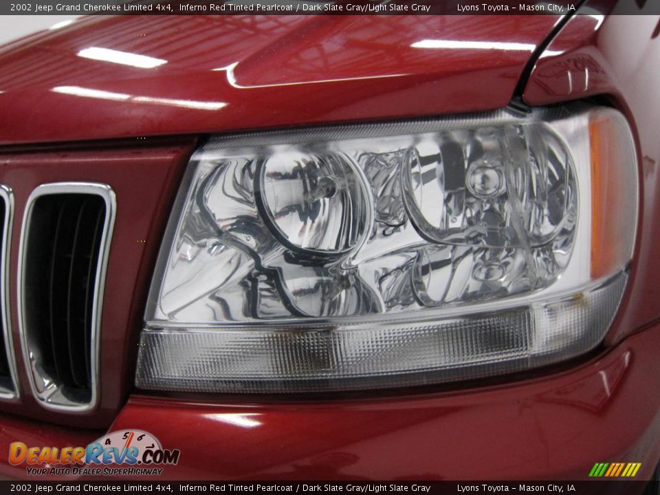 2002 Jeep Grand Cherokee Limited 4x4 Inferno Red Tinted Pearlcoat / Dark Slate Gray/Light Slate Gray Photo #7