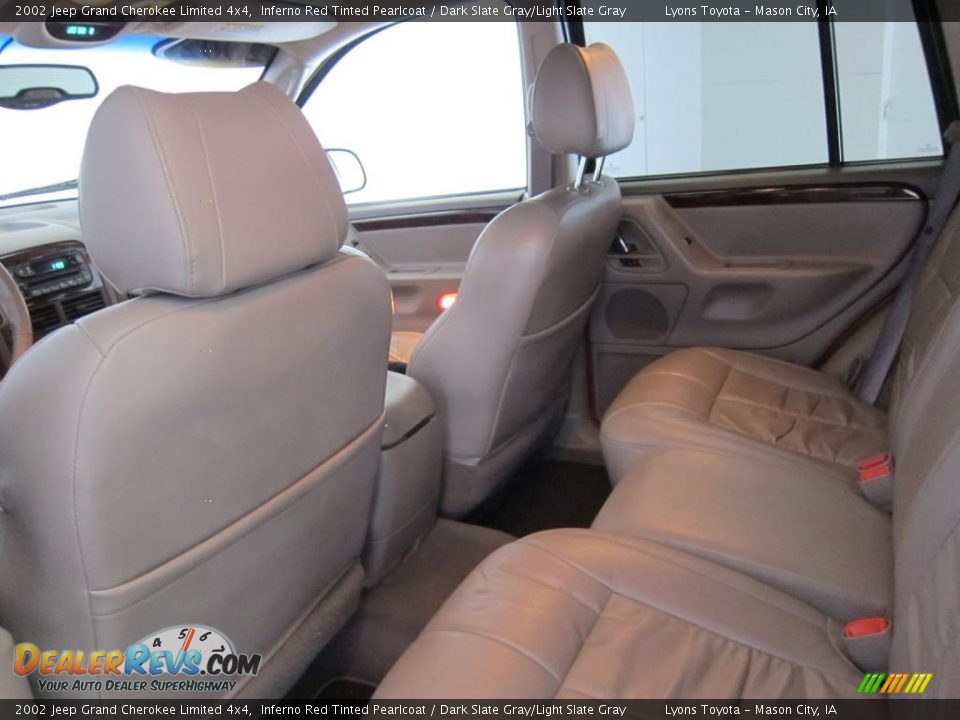 2002 Jeep Grand Cherokee Limited 4x4 Inferno Red Tinted Pearlcoat / Dark Slate Gray/Light Slate Gray Photo #34
