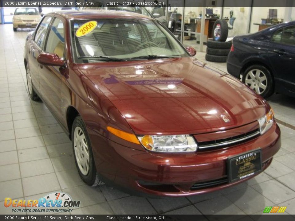 2000 Saturn L Series LS1 Sedan Dark Red / Gray Photo #1