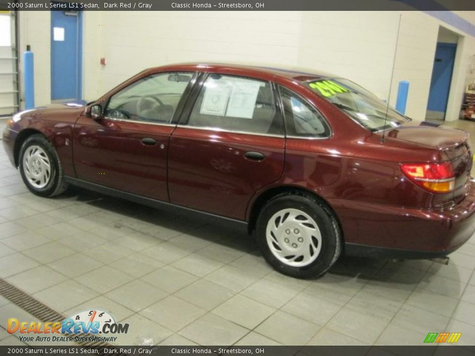 2000 Saturn L Series LS1 Sedan Dark Red / Gray Photo #4