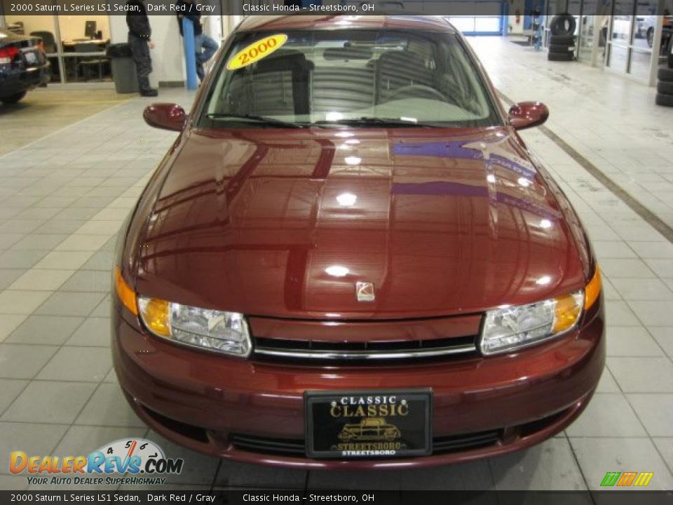 2000 Saturn L Series LS1 Sedan Dark Red / Gray Photo #5