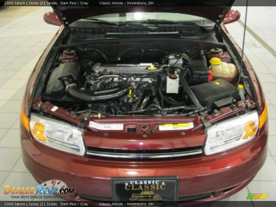2000 Saturn L Series LS1 Sedan Dark Red / Gray Photo #6