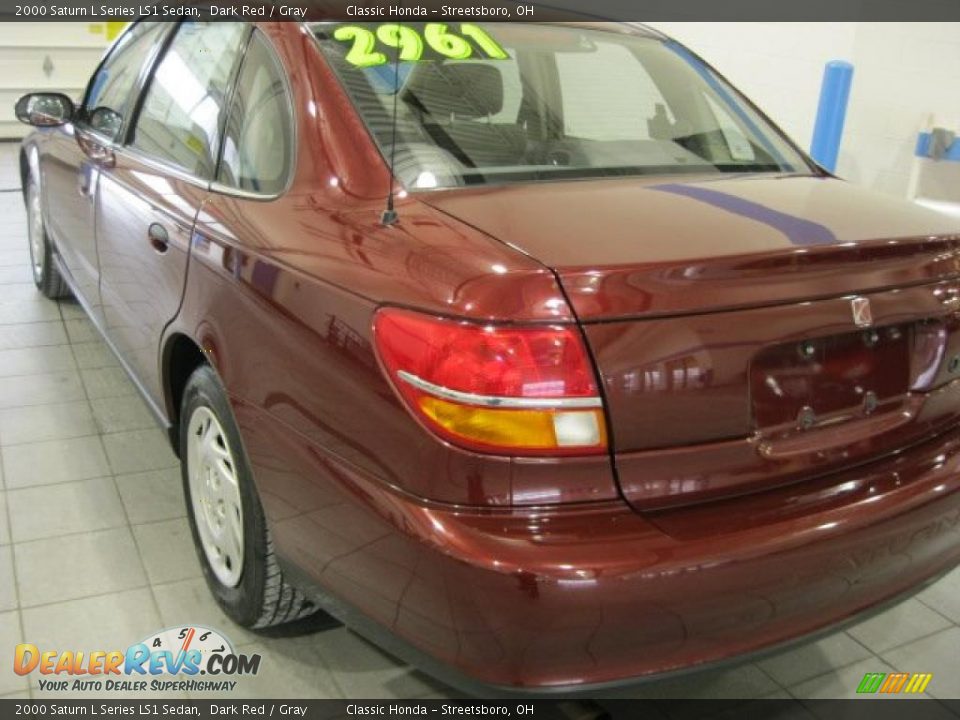 2000 Saturn L Series LS1 Sedan Dark Red / Gray Photo #9