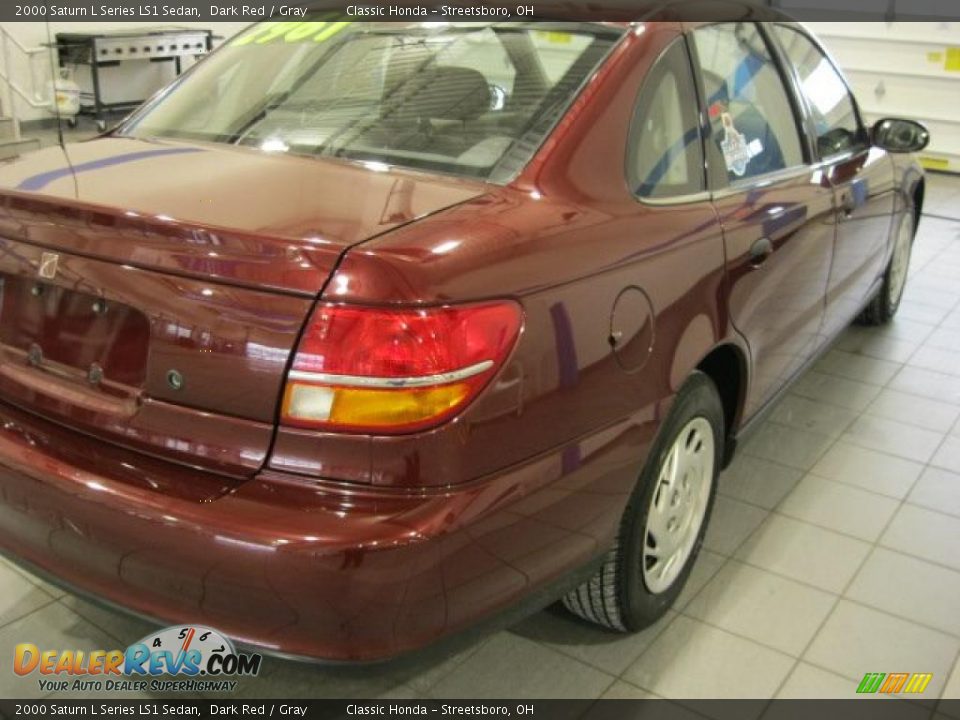 2000 Saturn L Series LS1 Sedan Dark Red / Gray Photo #10