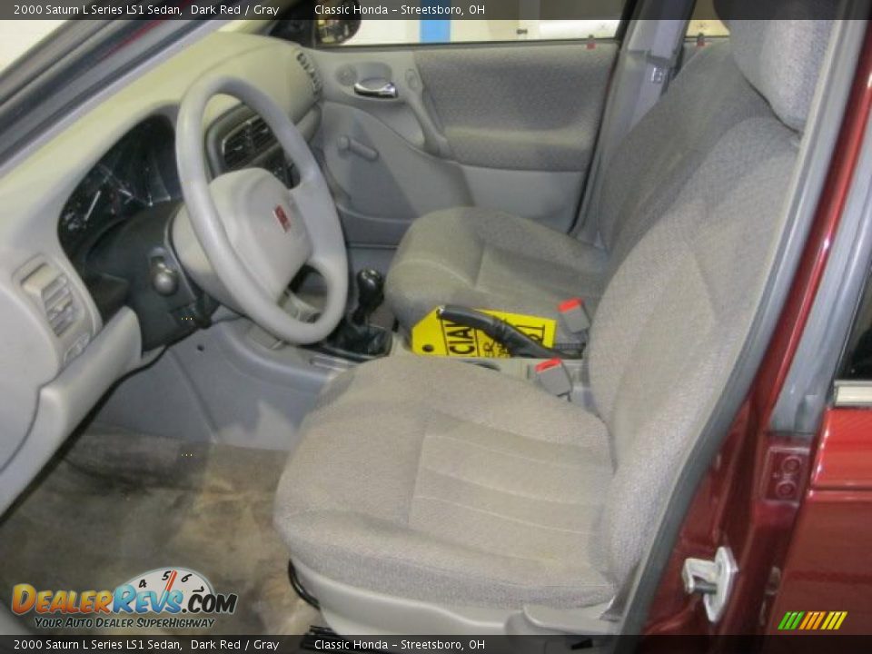 2000 Saturn L Series LS1 Sedan Dark Red / Gray Photo #21