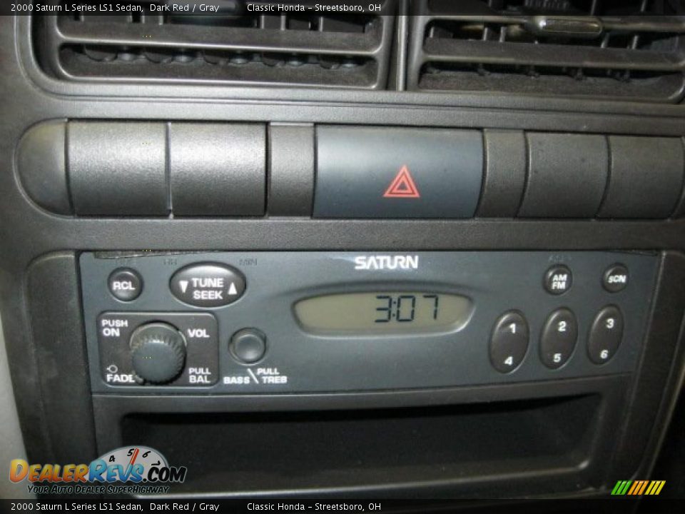 2000 Saturn L Series LS1 Sedan Dark Red / Gray Photo #23