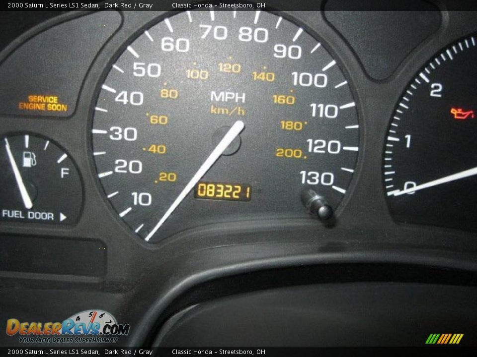 2000 Saturn L Series LS1 Sedan Dark Red / Gray Photo #28