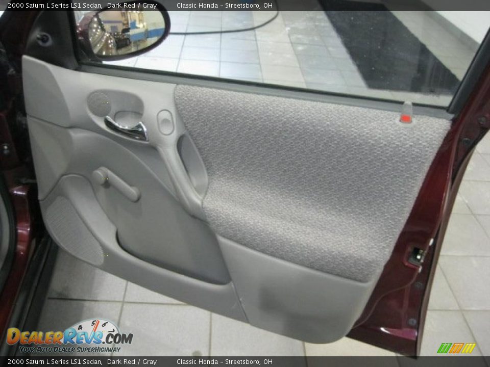 2000 Saturn L Series LS1 Sedan Dark Red / Gray Photo #34