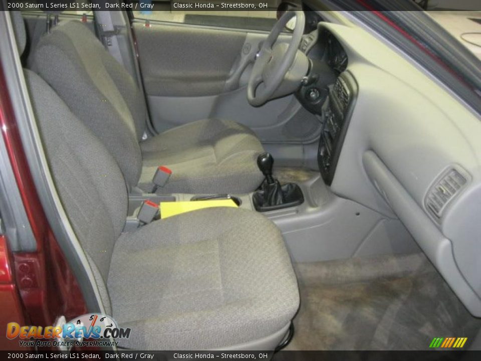 2000 Saturn L Series LS1 Sedan Dark Red / Gray Photo #36